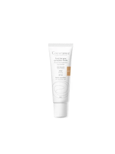 Avene 70000 Couvrance Fondotinta Correttore Fluido, Colore Miele, 30 ml