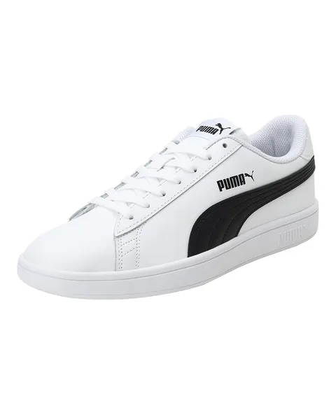 PUMA Smash V2 L, Sneakers Unisex - Adulto, Bianco Puma White Puma Black, 41 EU