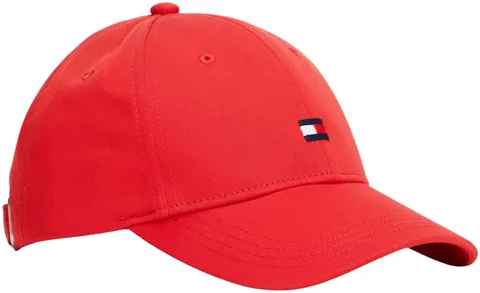 Tommy Hilfiger Unisex Kids Small Flag cap KA0KA00025 Copricapo Rosso (Rapid Red), L-XL