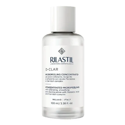 Rilastil D-Clar Micropeeling Concentrato, Azione Esfoliante, Levigante e Schiarente