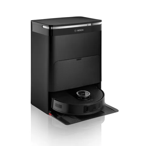 Bosch Spotless Max Robot Aspirapolvere e Lavapavimenti, Potenza 11.000 Pa, Panno Rotante