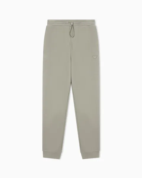 Emporio Armani Pantalone Uomo Modal Terry con Polsini Grigio M