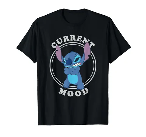 Disney Lilo and Stitch Angry Stitch Current Mood Maglietta