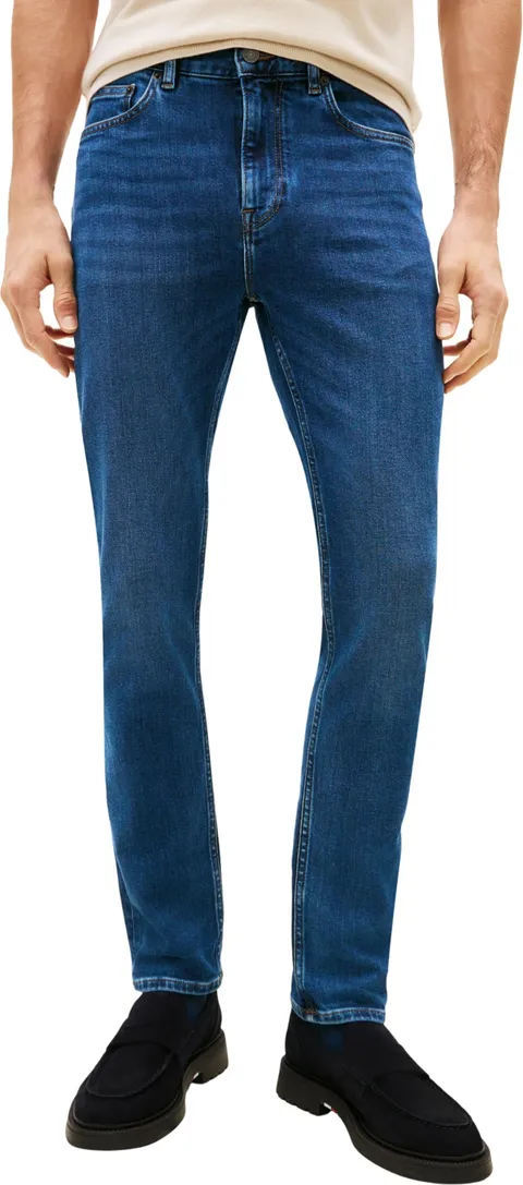 Tommy Hilfiger Moris Blue MW0MW41905 Slim - Bleecker da Uomo, Taglia 31 W/30 L, Colore: