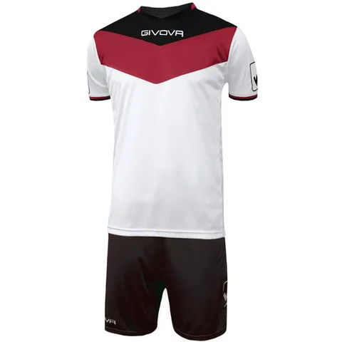 Givova KITC53, Kit Campo Unisex - Adulto, Rosso/Nero, 2XL