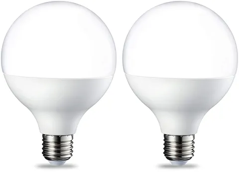Amazon Basics Lampadine a LED, attacco Edison E27, a forma di globo, G93, 14,5 W