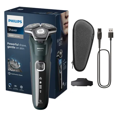 Philips Serie 5000 Rasoio Elettrico SkinIQ Wet&Dry