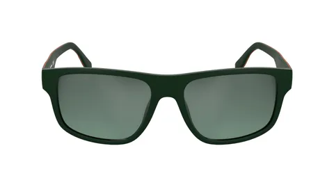 Lacoste L6057S Occhiali da Sole Verde Opaco Lenti Specchiate