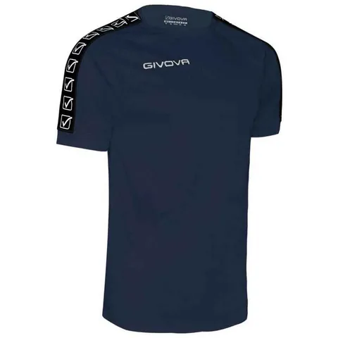 Givova Poly Band - Maglietta a Maniche Corte Unisex - Adulto, Blu, XS
