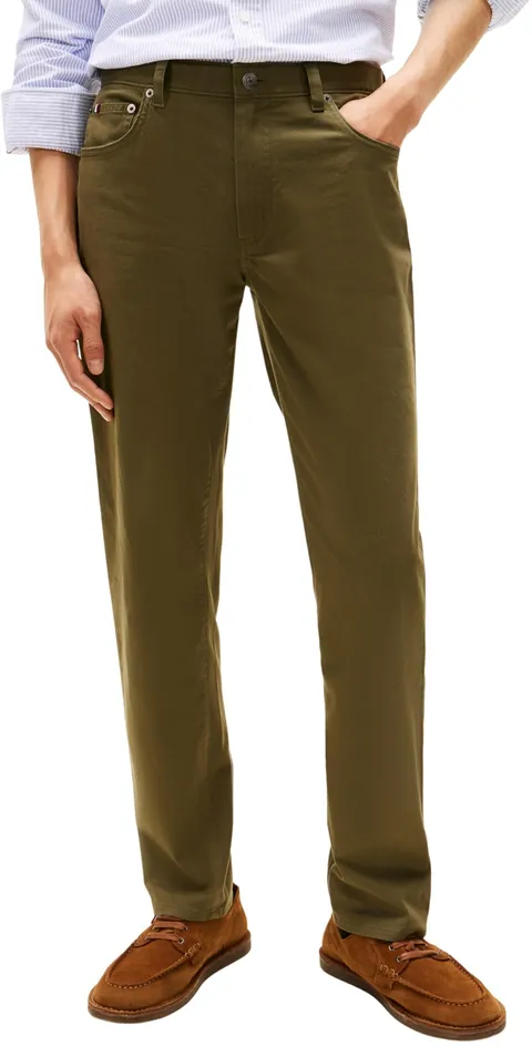 Tommy Hilfiger Denton 5PKT MW0MW42005 - Pantaloni da Uomo in Rasatello, 5 Tasche, Taglia