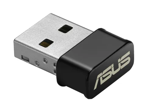 ASUS USB-AC53 Nano - Adattatore Wi-Fi e USB, (AC1200 Dual Band), 300-867 Mbps, Formato Compatto, Supporto MU-MIMO, Nero