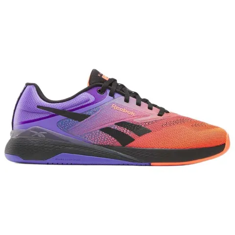 Reebok Sneaker Unisex Nano X5, FTW White Flash Orange Royal Purple, 35 EU
