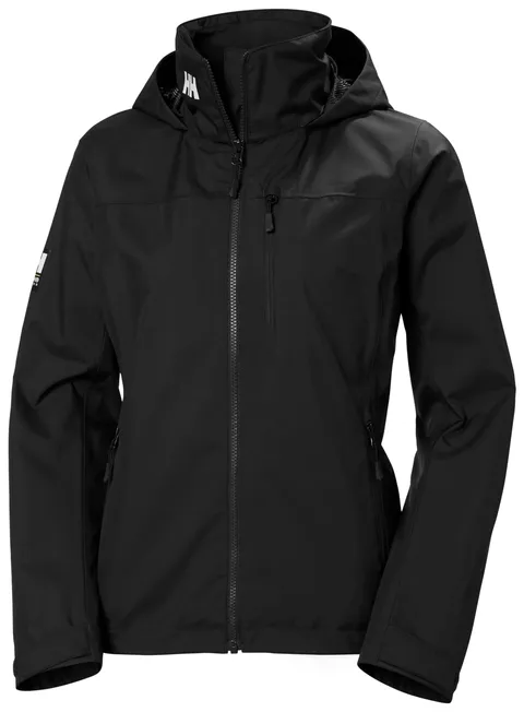 Helly Hansen Women's Crew Hooded Jacket, Black, XL