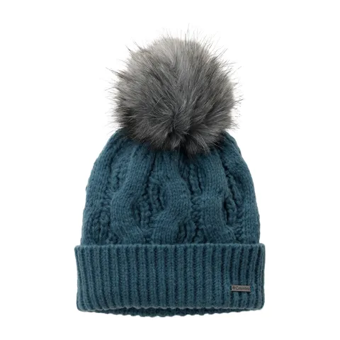 Columbia Boundless Days Cable Knit Pom Beanie, Copricapo con design a trecce, Caldo e