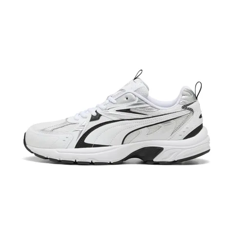 Puma Milenio Tech_Sneaker Unisex, Puma Bianco Puma Nero Puma Argento, 42.5 EU