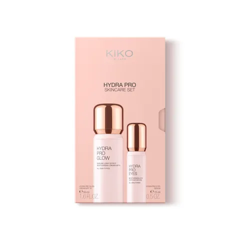 KIKO Milano Hydra Pro Skincare set, Kit Skincare: Crema Viso Idratante SPF10 E Siero