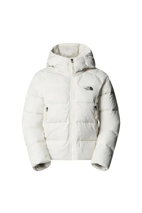 The North Face Hyalite Down Hoodie Giacca da donna White Dune XXL