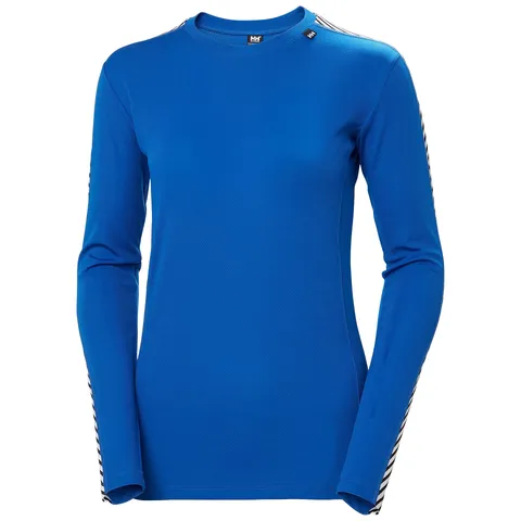 Helly Hansen Donna W HH LIFA Crew, Cobalto 2.0, XS, Cobalto 2.0, XS