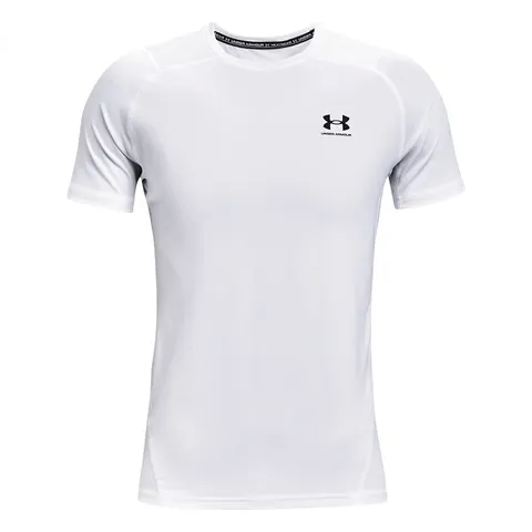 Men's Heatgear Fitted Shirt White/Black M M