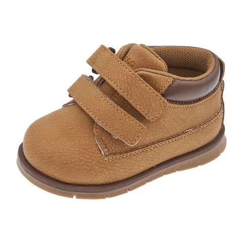 Chicco, Scarponcini Bambino con Doppio Strappo, Polacchini Comodi, Flessibili e Traspiranti, Ideali per Autunno e Inverno, Scarpe Bambino e Ragazzo Ocra (3), 20, Designed in Italy