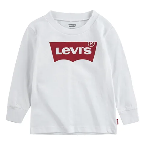Levi's Lvb L/S Batwing Tee 6e8646, Maglietta a manica lunga Bambini e ragazzi, Bianco, 9