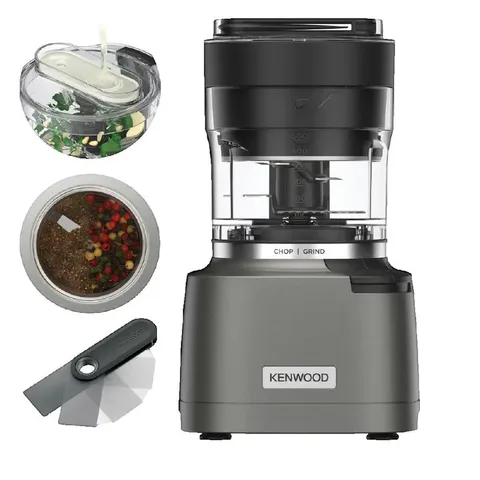 Kenwood Duo Prep CHP80.000SI, Tritatutto e Macinino 2-in-1 con Lame Quadblades