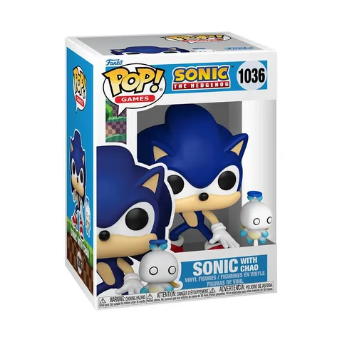 Funko Pop! & Buddy: Sonic The Hedgehog - Sonic The Hedgehog With HChao - Figura in Vinile