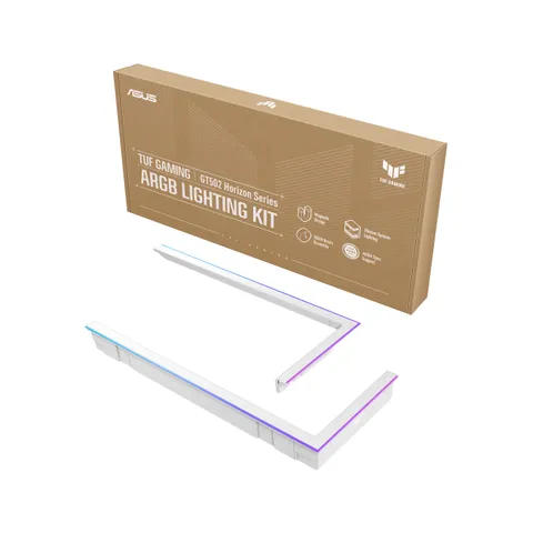 ASUS TUF GAMING GT502 HORIZON ARGB LIGHTING KIT WHITE, Kit di Illuminazione ARGB Compatibile con GT502 Horizon, Semplice Installazione, Fino a 20000 Ore di Durata, Compatibile con Aura Sync, Bianco