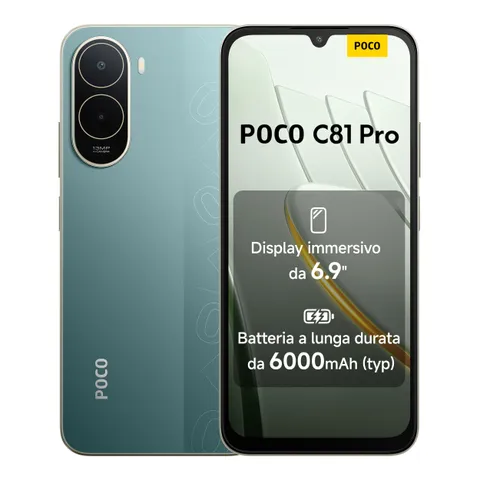 Xiaomi POCO C81 Pro 4+256GB, 6,9" 120Hz, 6000mAh