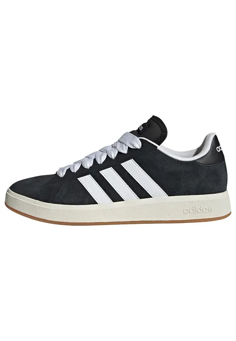 adidas Uomo Grand Court Base 00S Shoes, Core Black/Cloud White/Gum, 47 1/3 EU