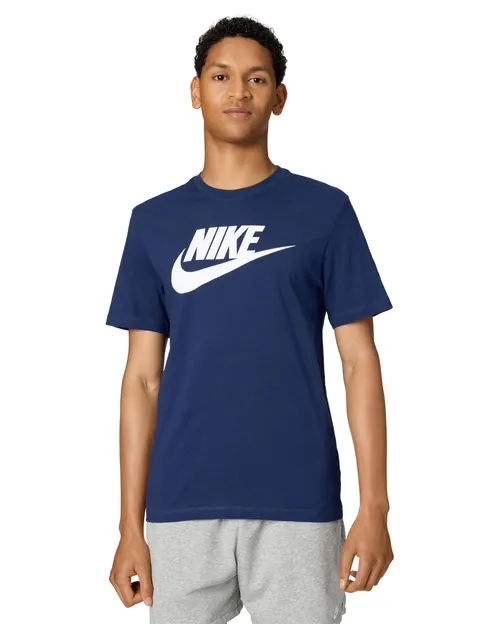 NIKE T-Shirt, Blu Notte/Bianco, XS Uomo