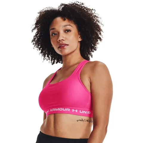 Under Armour Donna UA Crossback Mid Bra, Reggiseno donna