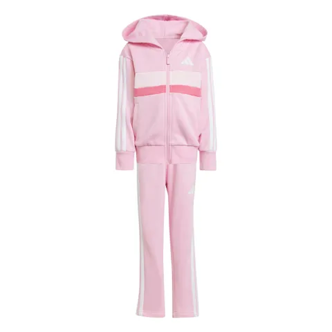 adidas Unisex - Bambini Seasonal Essentials Tiberio 3 Stripes Fleece Tracksuit, true