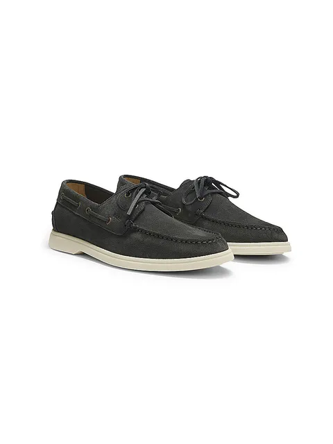 Boss Uomo Sienne SD 10247967 01 Boat Shoes, Grigio Scuro, 44 EU