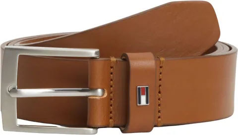 Tommy Hilfiger Cintura Uomo Adan 3,5 cm Cintura in Pelle, Marrone (Cognac), 95 cm