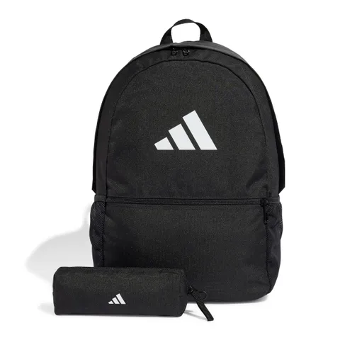 adidas Unisex - Adulto Pencil Case Backpack, Black/White, One Size