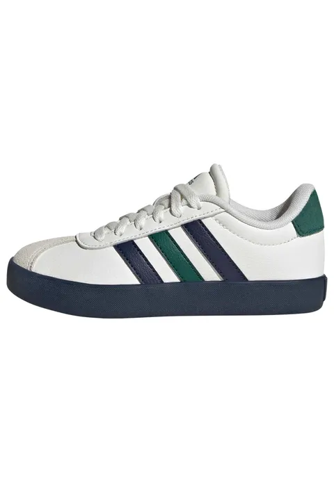 adidas VL Court 3.0 Shoes Kids, Scarpe Unisex - Bambini e Ragazzi, Core White Collegiate