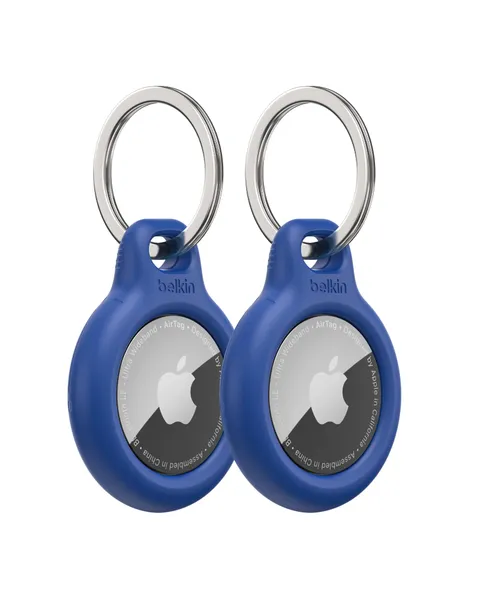 Belkin Custodia per AirTag con anello portachiavi (Secure Holder, guscio protettivo