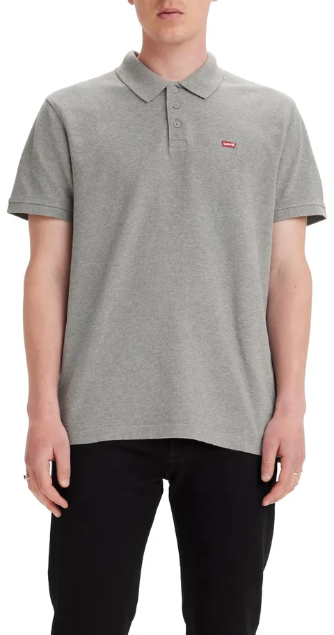 Levi's Housemark Polo, T-shirt Uomo, Grey Heather, M