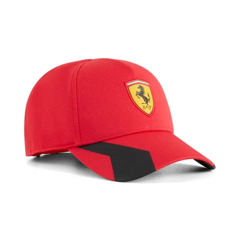 PUMA Cappellino da Baseball Scuderia Ferrari M, Rosso Corsa Red