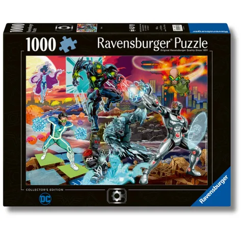 Ravensburger Puzzle 1000 Pezzi, Cyborg DC Comics- Puzzle Adulti +14 anni, 70 x 50 cm