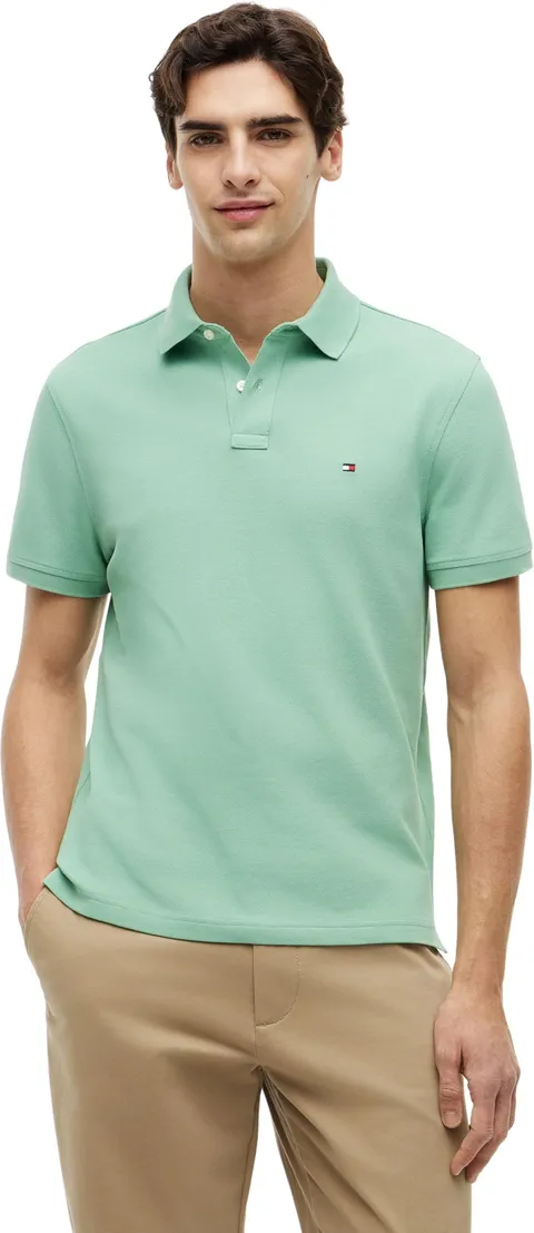 Tommy Hilfiger Polo da Uomo 1985 Regular Mw0Mw17770 S/S Polo, Verde (Erba Tagliata), S