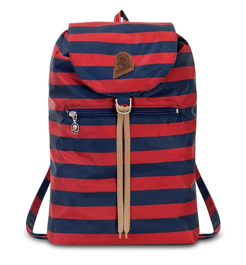 Invicta Zaino Minisac Heritage, Bicolore Blu/Rosso, Richiudibile e Tascabile, Viaggio e