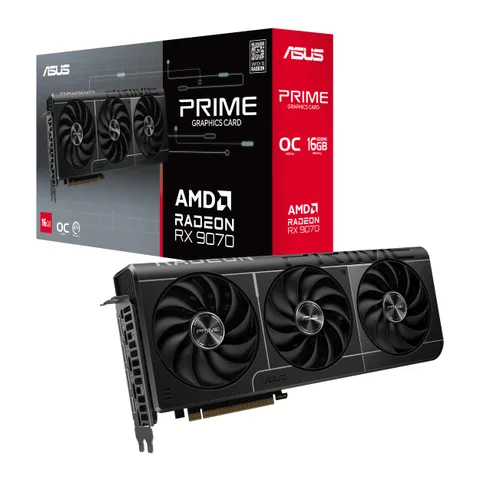 ASUS Prime AMD RX 9070 EVO OC Edition, Scheda Grafica 16 GB GDDR6, 256 Bit, PCIe 5.0, 1