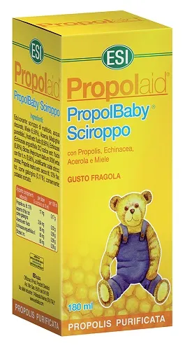 ESI - Propolaid Propolbaby Sciroppo Tosse Bambini Al Gusto Fragola, Con Propolis E