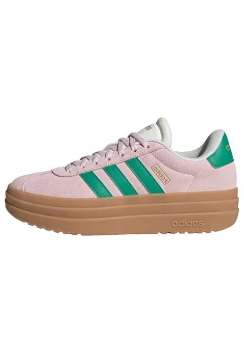 adidas Donna VL Court Bold Shoes, Clear Pink/Court Green/Core White, 38 2/3 EU