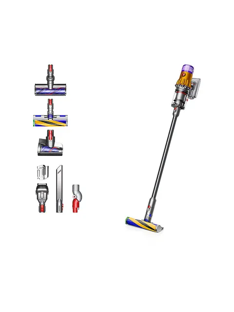 Dyson V12 Detect Slim Absolute Vaccum Cleaner, giallo/nichel