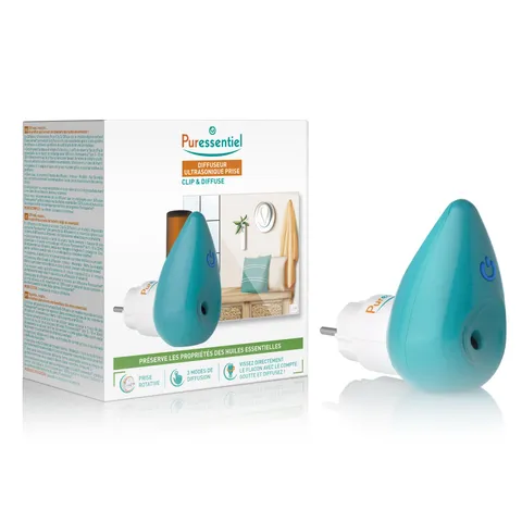 Puressentiel Diffusore per Oli Essenziali ad Ultrasuoni CLIP & Diffuse