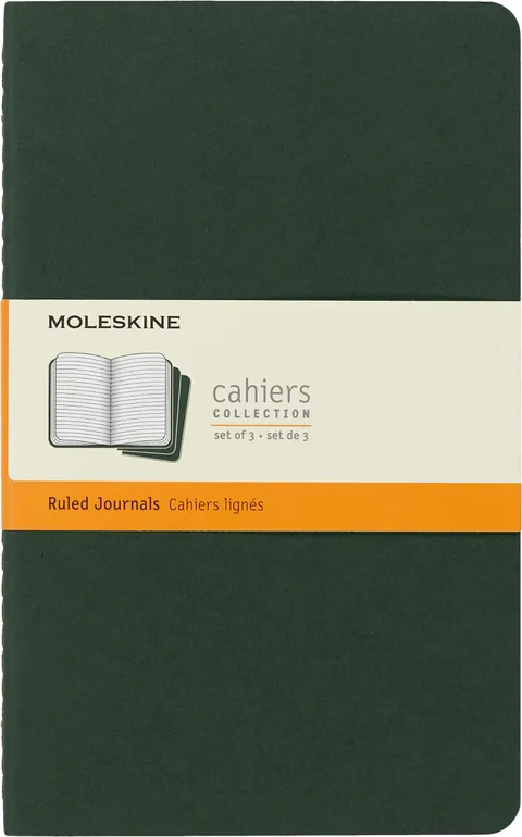 Moleskine Cahier Journal, Set 3 Quaderni con Pagine a Righe, Copertina in Cartoncino e
