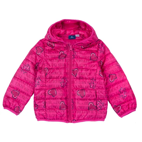 Chicco Giubbino Con Cappuccio e Zip Bambina e ragazza, Fuxia, 6 mesi, Designed in Italy